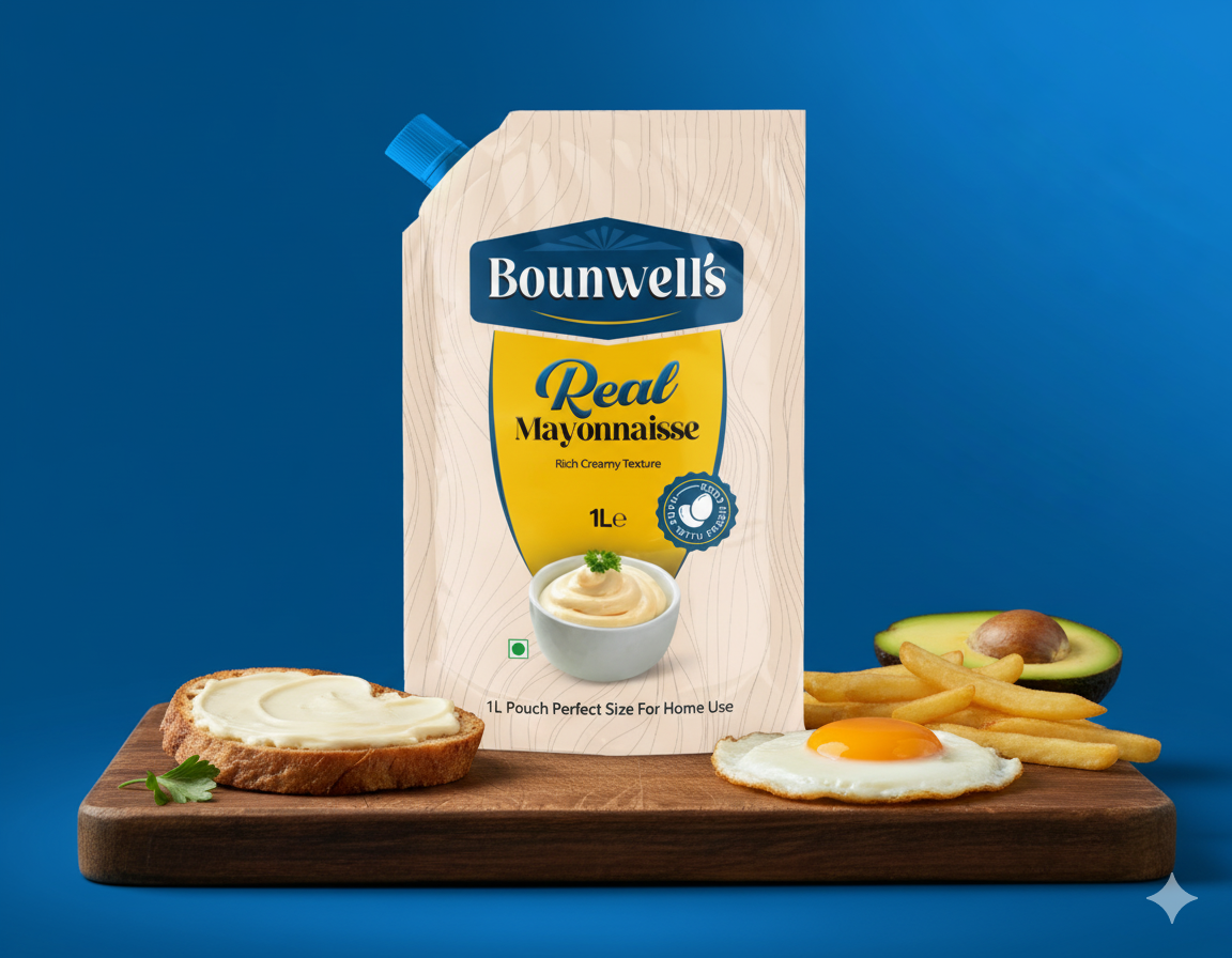 Bounwell's Mayonnaise 1L Pouch